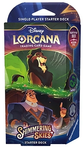 Disney Lorcana: Shimmering Skies - Starter Deck - Skaza & Kronk (Emerald & Steel)