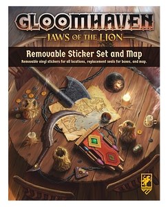 Gloomhaven: Jaws of the Lion - Removable Sticker Set and Map